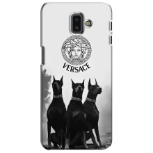 Чехлы VERSACE для Самсунг J6 Плюс, J6+ 2018 (J610) (PREMIUMPrint) – Доберман Версаче