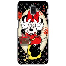 Чехол Disney Mouse Samsung Galaxy J6 Plus, J6 Plus, J610 (PREMIUMPrint) (Минни peace)