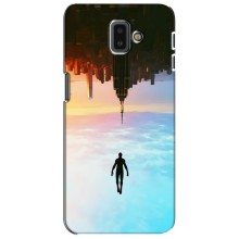 Чехол с человеком пауком для Samsung Galaxy J6 Plus, J6 Plus, J610 - (AlphaPrint) (Паук человек)