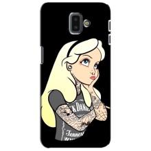 Чехол с печатью для Samsung Galaxy J6 Plus, J6 Plus, J610 - (Мода) (AlphaPrint) (Девочка в тату)