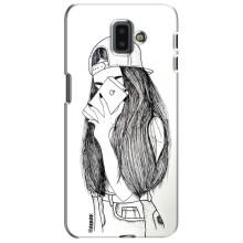 Чехол с печатью для Samsung Galaxy J6 Plus, J6 Plus, J610 - (Мода) (AlphaPrint) (Фото девочки)