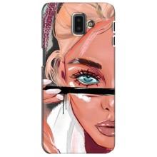 Чехол с печатью для Samsung Galaxy J6 Plus, J6 Plus, J610 - (Мода) (AlphaPrint) (Макияж)