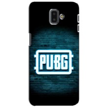 Чехол PUBG для Самсунг J6 Плюс, J6+ 2018 (J610) (AlphaPrint) (Лого PUBG)