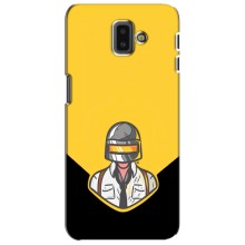 Чехол PUBG для Самсунг J6 Плюс, J6+ 2018 (J610) (AlphaPrint) (Пабг в шлеме)