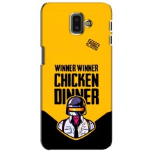 Чехол PUBG для Самсунг J6 Плюс, J6+ 2018 (J610) (AlphaPrint) (Pubg шлем)