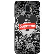 Чехол с Брендами одежды на Самсунг J6 Плюс (2018) – Supreme Маус