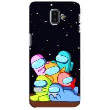 Чехол Амонг Ас для Samsung Galaxy J6 Plus, J6 Plus, J610 (AlphaPrint) (Скины в космосе)
