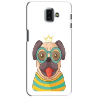 Бампер для Samsung Galaxy J6 Plus, J6 Plus, J610 с картинкой "Песики" (Собака Король)