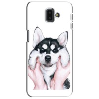 Бампер для Samsung Galaxy J6 Plus, J6 Plus, J610 с картинкой "Песики" – Собака Хаски