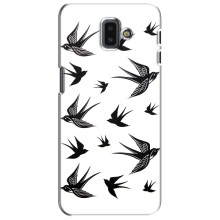 Чехол с птицами на Samsung Galaxy J6 Plus, J6 Plus, J610 (VPrint) (Ласточки)