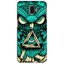 Чехол с птицами на Samsung Galaxy J6 Plus, J6 Plus, J610 (VPrint) (Сова с глазом)