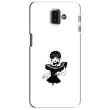 Чехлы Венсдей на Samsung Galaxy J6 Plus, J6 Plus, J610 Уэнсдей (AlphaPrint) (танец Уэнздей)