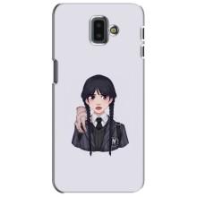 Чехлы Венсдей на Samsung Galaxy J6 Plus, J6 Plus, J610 Уэнсдей (AlphaPrint) (Уэнздей и Вещь)