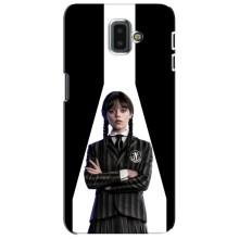 Чехлы Венсдей на Samsung Galaxy J6 Plus, J6 Plus, J610 Уэнсдей (AlphaPrint) (W-Wednesday)