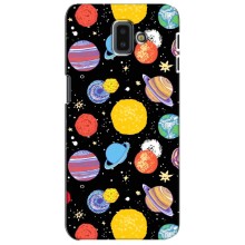 Космические Чехлы для Самсунг J6 Плюс, J6+ 2018 (J610) (VPrint) (Рисованные планеты)