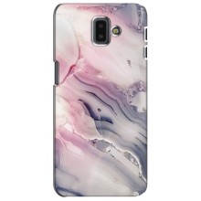 Мраморный чехол на Samsung Galaxy J6 Plus, J6 Plus, J610 (VPrint) (Пурпурный Мрамор)