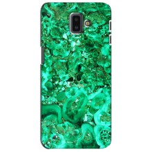 Мраморный чехол на Samsung Galaxy J6 Plus, J6 Plus, J610 (VPrint) (Салатный Мрамор)