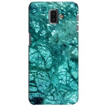 Мраморный чехол на Samsung Galaxy J6 Plus, J6 Plus, J610 (VPrint) (Зеленый мрамор)