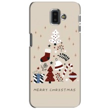 Різдвяні Чохли для Samsung Galaxy J6 Plus, J6 Plus, J610 (VPrint) (Merry Christmas)