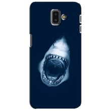 Силіконовий бампер з картинкою звірів для Samsung Galaxy J6 Plus, J6 Plus, J610 – Пащу Акули