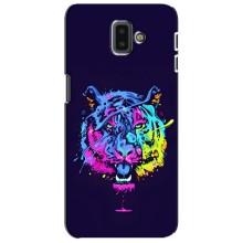 Силіконовий бампер з картинкою звірів для Samsung Galaxy J6 Plus, J6 Plus, J610 – Тигр-Арт