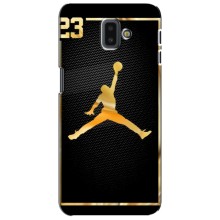 Силиконовый Чехол Nike Air Jordan на Самсунг J6 Плюс (2018) (Джордан 23)