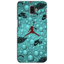 Силиконовый Чехол Nike Air Jordan на Самсунг J6 Плюс (2018) (Джордан Найк)