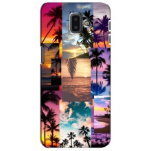 Силиконовый чехол с КАРТИНКАМИ лето для Samsung Galaxy J6 Plus, J6 Plus, J610 (AlphaPrint) (Летний отпуск)