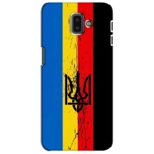 Украинские Чехлы для Samsung Galaxy J6 Plus, J6 Plus, J610 с картинкой УПА (AlphaPrint) (Флаг УПА)