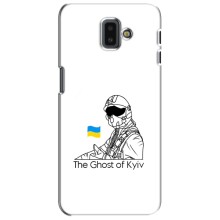 Защитные чехлы (Призрак Киева) для Samsung Galaxy J6 Plus, J6 Plus, J610 (AlphaPrint) (Летчик Киева)
