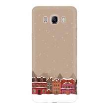 Новогодние, Праздничные Чехлы для Samsung Galaxy J7 2016 / J710 / J7108 - 2024 год (Зимний город)