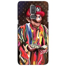 Брендновые Чехлы для Samsung Galaxy J8-2018, J810 - (PREMIUMPrint) (Mario LV)