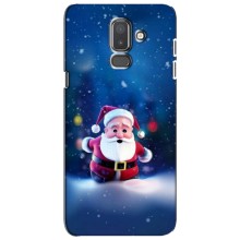 Чехлы на Новый Год Samsung Galaxy J8-2018, J810 – Маленький Дед Мороз