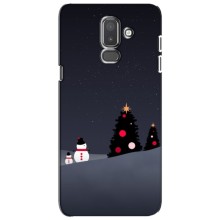Чехлы на Новый Год Samsung Galaxy J8-2018, J810 – Снеговички