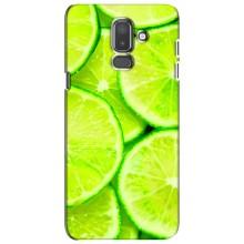 Чехлы с Фруктами для Samsung Galaxy J8-2018, J810 (VPrint) (Лайм)