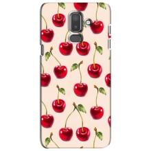 Чехлы с Фруктами для Samsung Galaxy J8-2018, J810 (VPrint) (Вишня)
