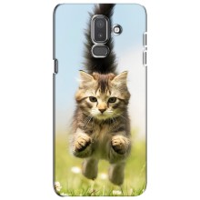 Чехлы с Котиками для Samsung Galaxy J8-2018, J810 (VPrint) (Прыжок кота)