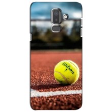 Чехлы с принтом Спортивная тематика для Samsung Galaxy J8-2018, J810 – Теннисный корт