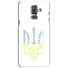 Чехлы для Samsung Galaxy J8-2018, J810  Укр. Символика (AlphaPrint) (Герб из букв)