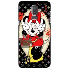 Чехол Disney Mouse Samsung Galaxy J8-2018, J810 (PREMIUMPrint) (Минни peace)