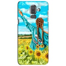 Чехол для Патриота Украины Samsung Galaxy J8-2018, J810 - (AlphaPrint) (Украиночка)