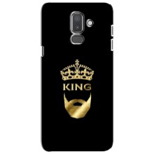 Чехол (Корона на чёрном фоне) для Самсунг J8 (2018) – KING