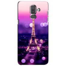 Чехол Эйфелева Башня для Samsung Galaxy J8-2018, J810 - (AlphaPrint) (Париж Башня)