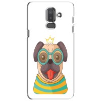Бампер для Samsung Galaxy J8-2018, J810 с картинкой "Песики" (Собака Король)