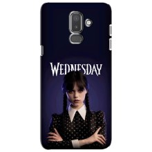 Силиконовый чехол с картинкой для Samsung Galaxy J8-2018, J810 (Wednesday)