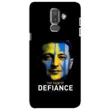 Чехол для Samsung Galaxy J8-2018, J810 (AlphaPrint - с принтом Зеленского) – В. Зеленский