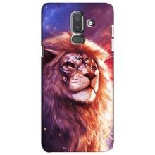 Чехол со Львом для Samsung Galaxy J8-2018, J810 (VPrint) (Красочный Лев)