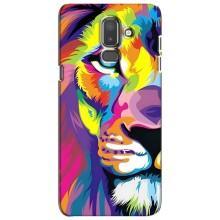 Чехол со Львом для Samsung Galaxy J8-2018, J810 (VPrint) (Яркий Лев)
