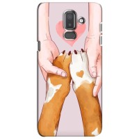 Чехол (ТПУ) Милые собачки для Samsung Galaxy J8-2018, J810 – Любовь к собакам
