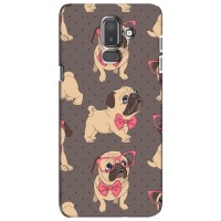 Чехол (ТПУ) Милые собачки для Samsung Galaxy J8-2018, J810 – Собачки Мопсики